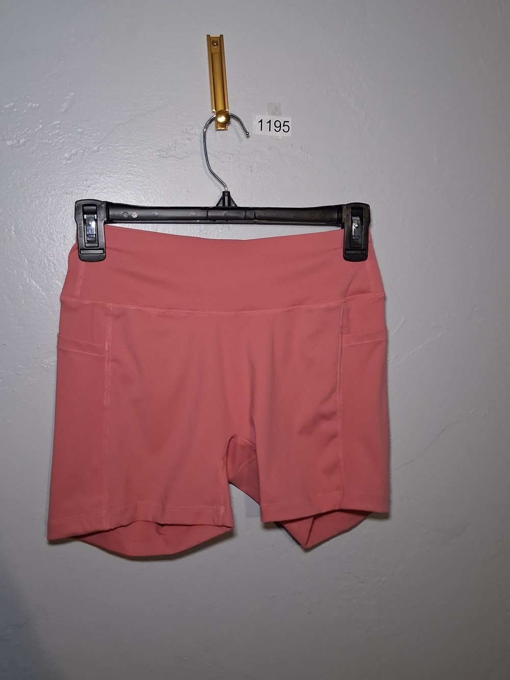 High-Rise Athletic Shorts in Coral Pink